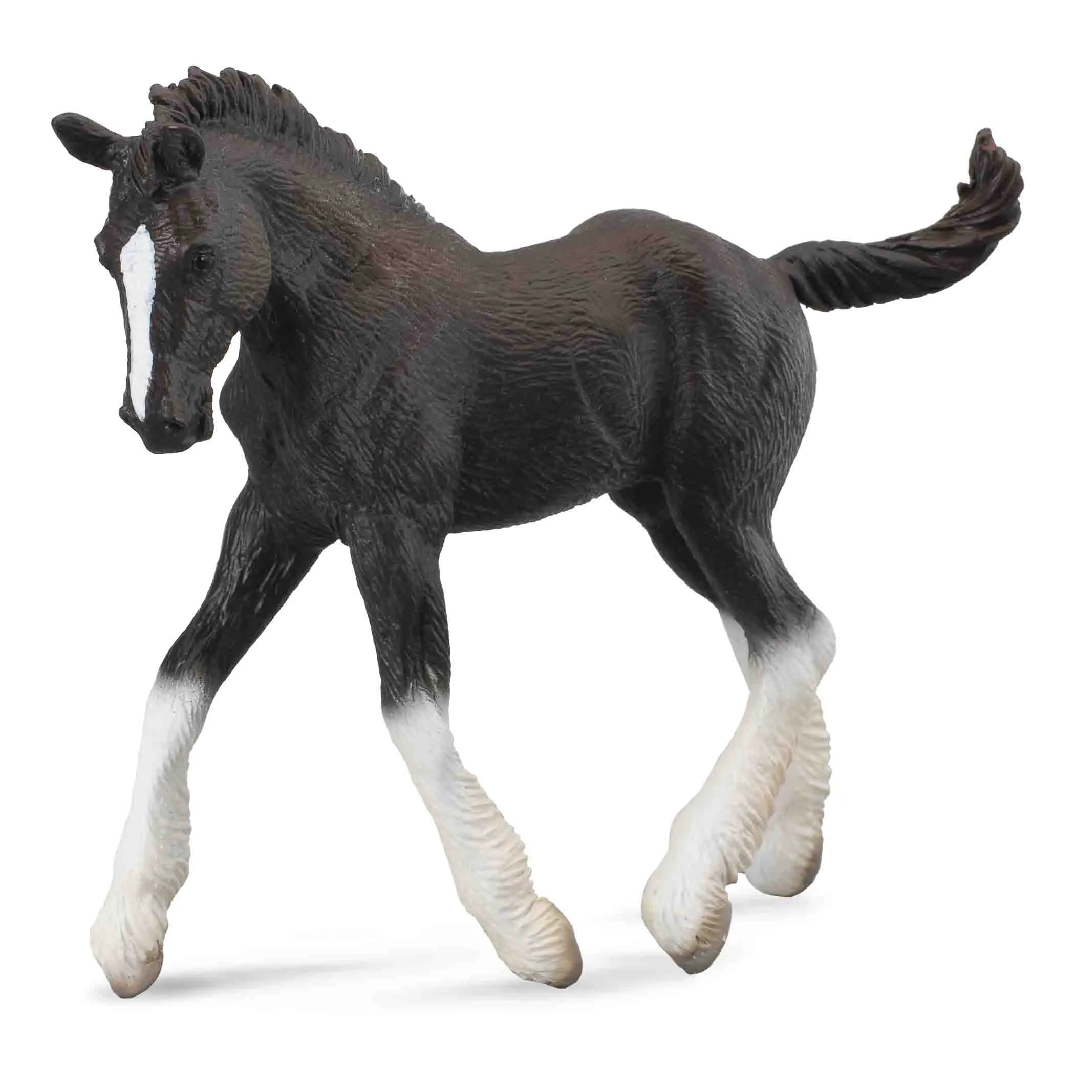 Collecta Shire Horse Foal Black Figure (Red)
