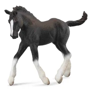 Collecta Shire Horse Foal Black Figure (Red)