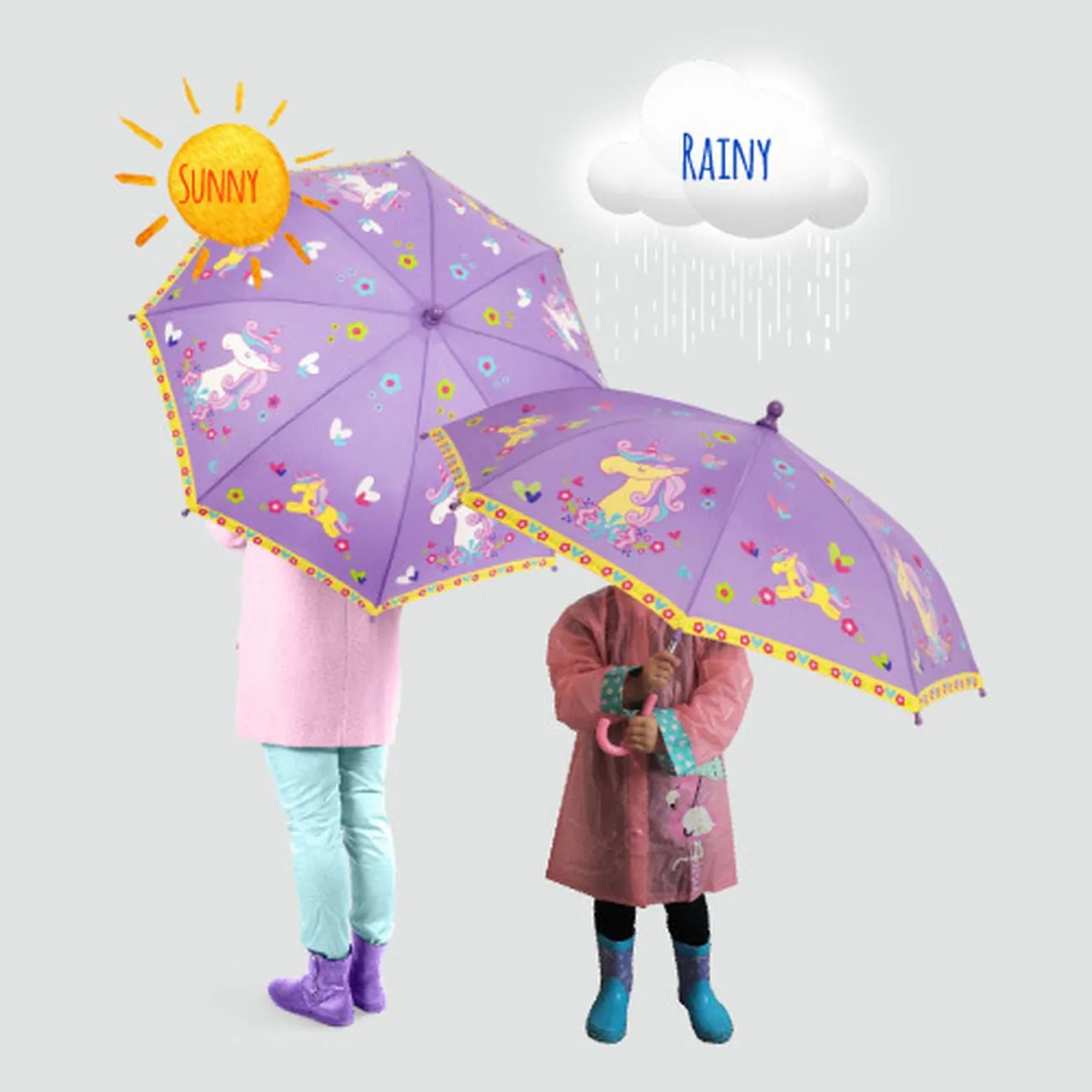 Colour Changing Umbrella Unicorn