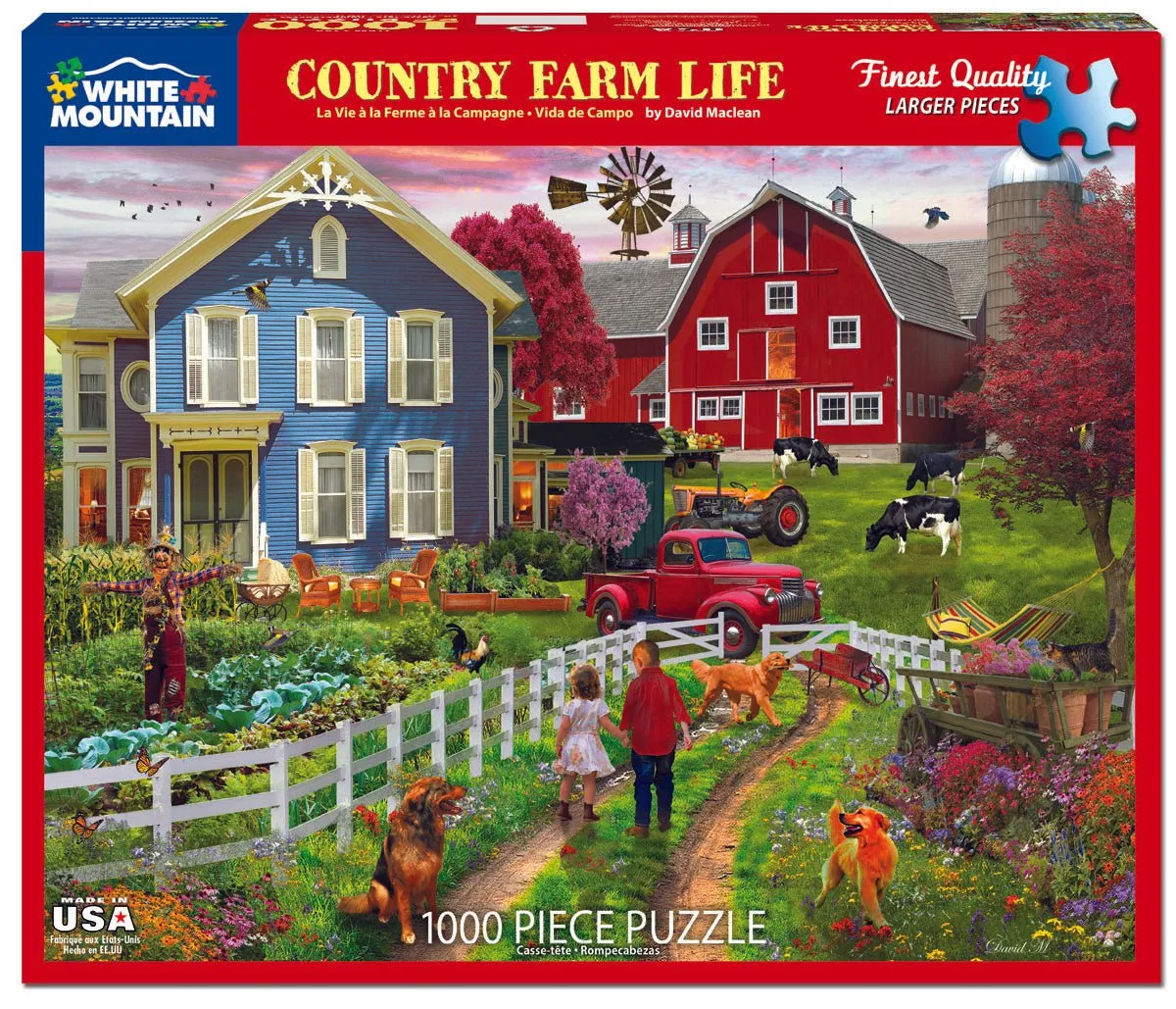 Country Farm Life (1744pz) - 1000 Piece Jigsaw Puzzle White Mountain