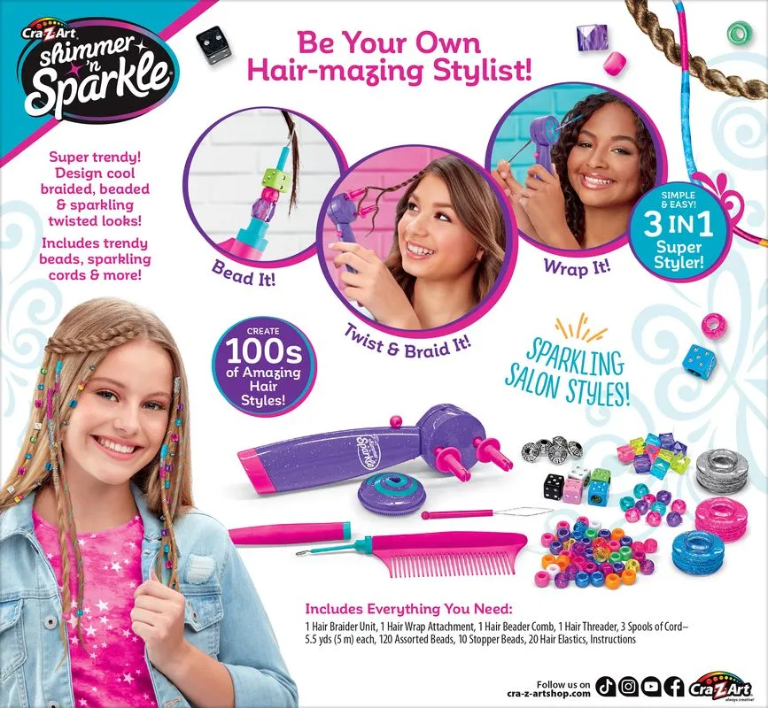 Cra-Z-Art Shimmer 'N Sparkle Deluxe Styler Braid