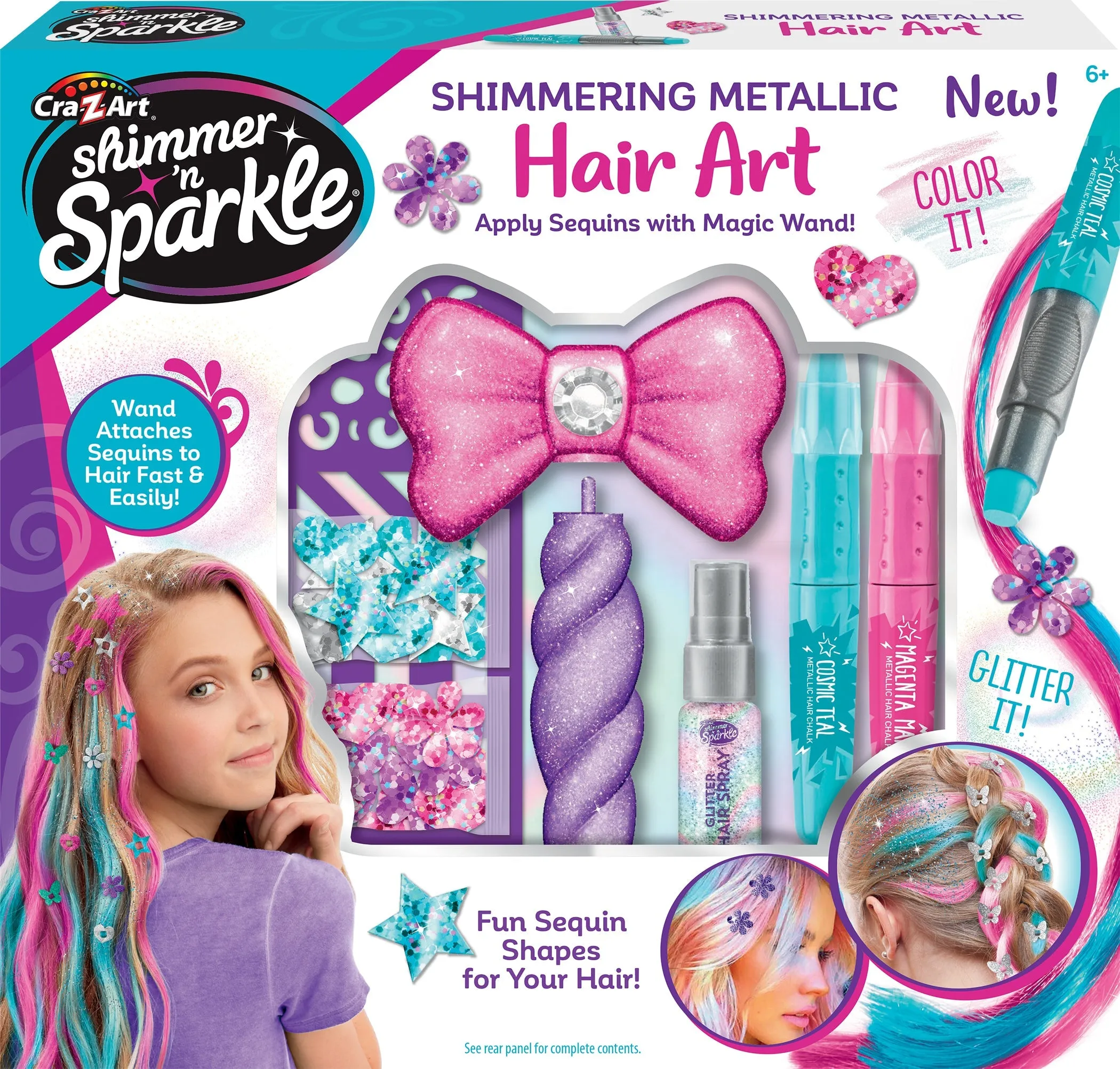 Cra-Z-Art Shimmer 'N Sparkle Glitter & Glam Hair Art