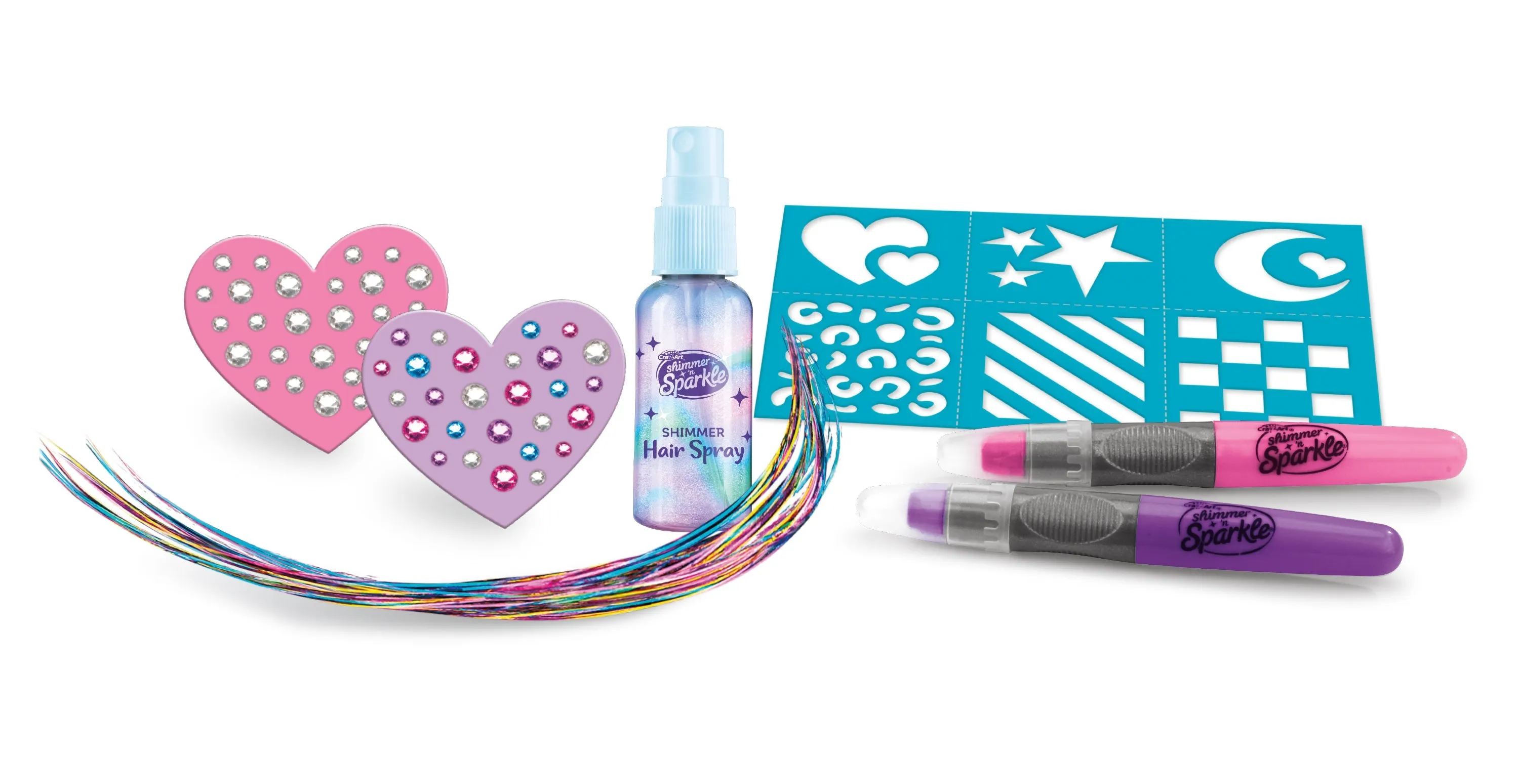 Cra-Z-Art Shimmer 'N Sparkle Glitter & Glam Hair Art