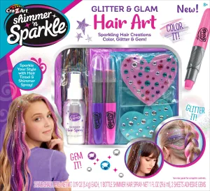 Cra-Z-Art Shimmer 'N Sparkle Glitter & Glam Hair Art