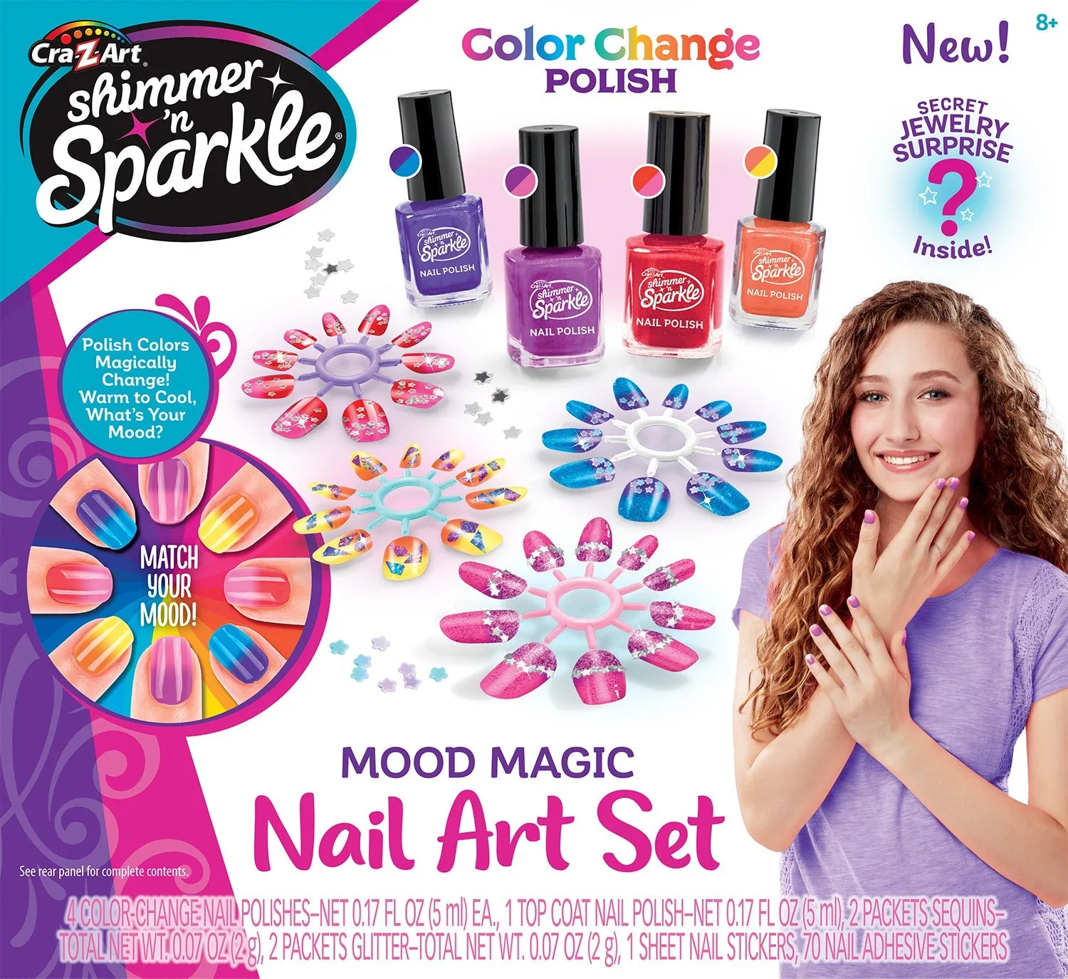 Cra-Z-Art Shimmer 'N Sparkle Mood Magic Nail Art Set