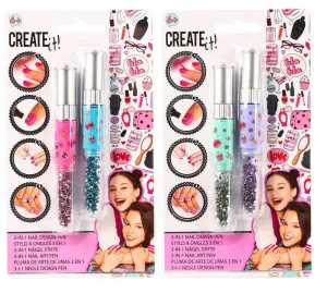 Create It! Nail Design Pen 3-in-1