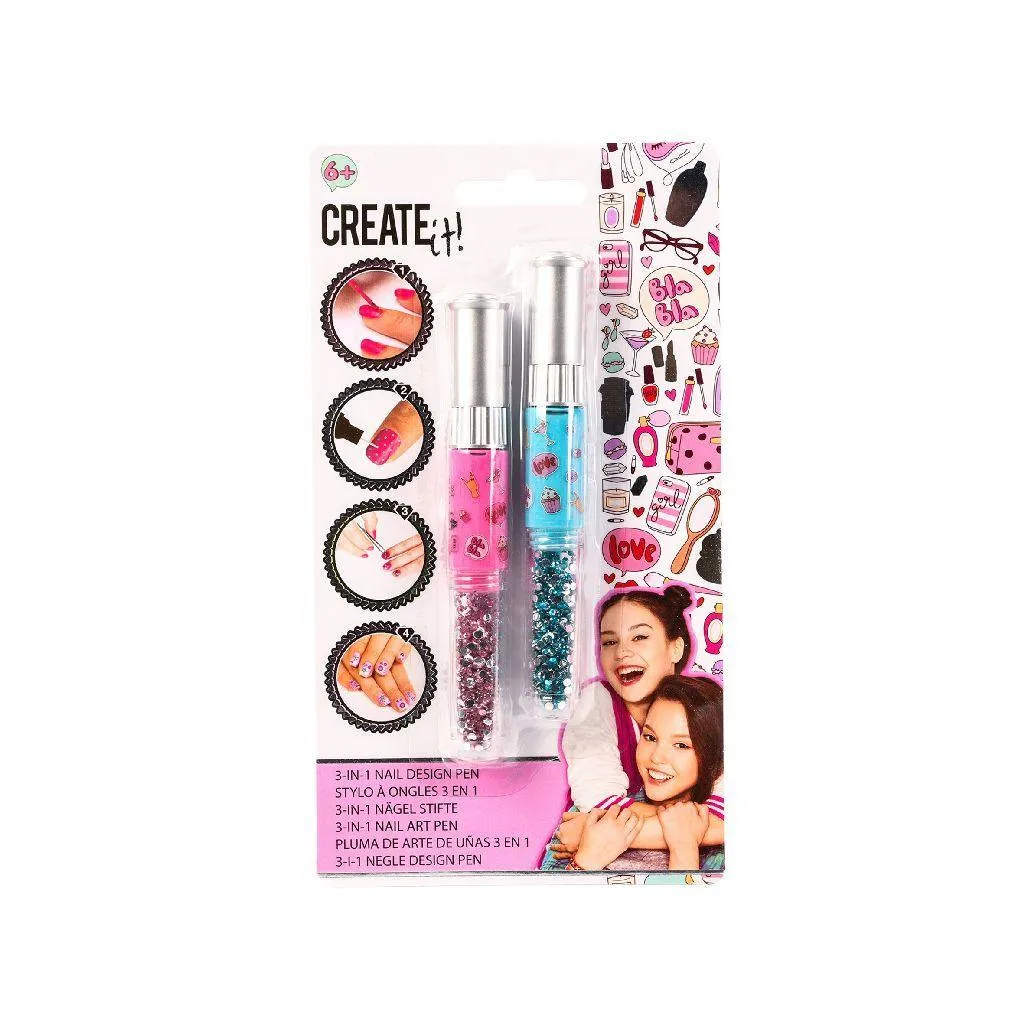 Create It! Nail Design Pen 3-in-1