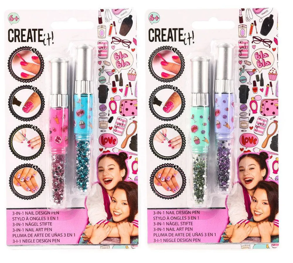 Create It! Nail Design Pen 3-in-1