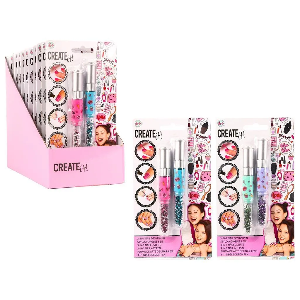 Create It! Nail Design Pen 3-in-1