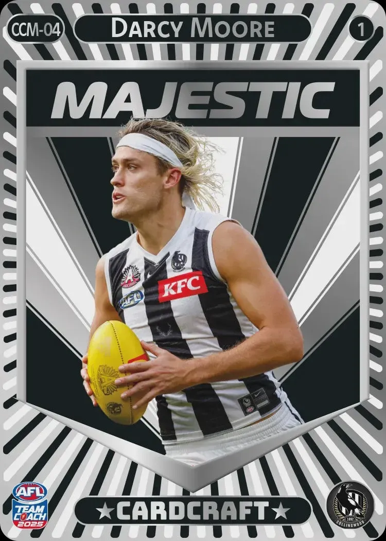 Darcy Moore, CCM-04-1, Majestic Card Craft, 2025 Teamcoach AFL
