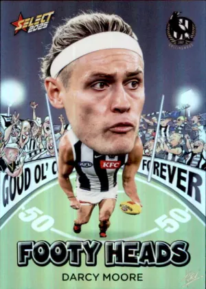 Darcy Moore, FH23, Footy Heads, 2025 Select AFL Footy Stars