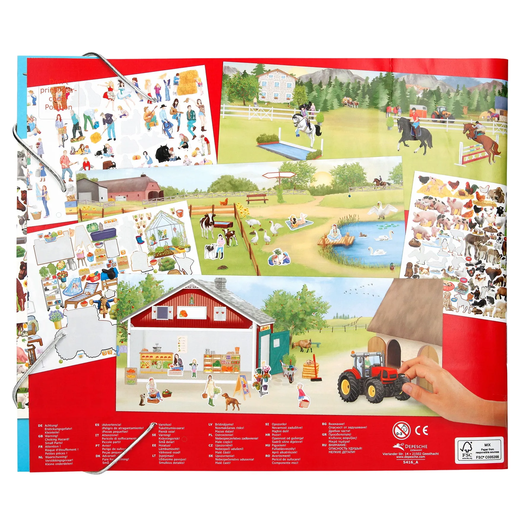 Depesche Create Your Farm Colouring Book Design