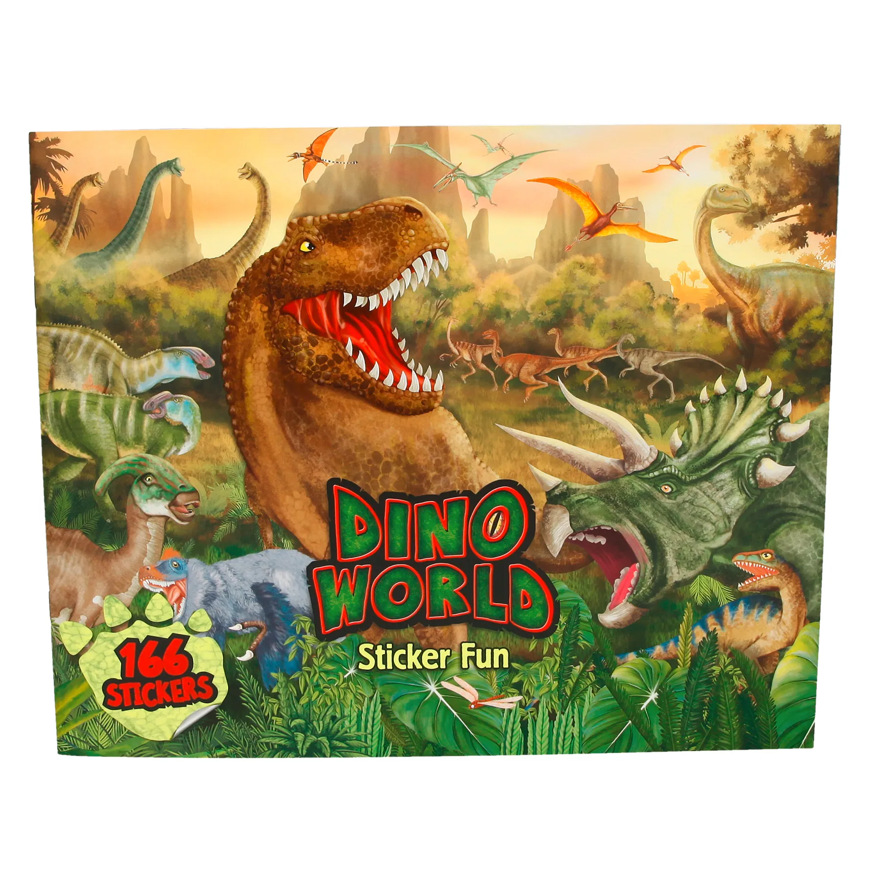 Depesche Dino World Stickerfun Colouring Book