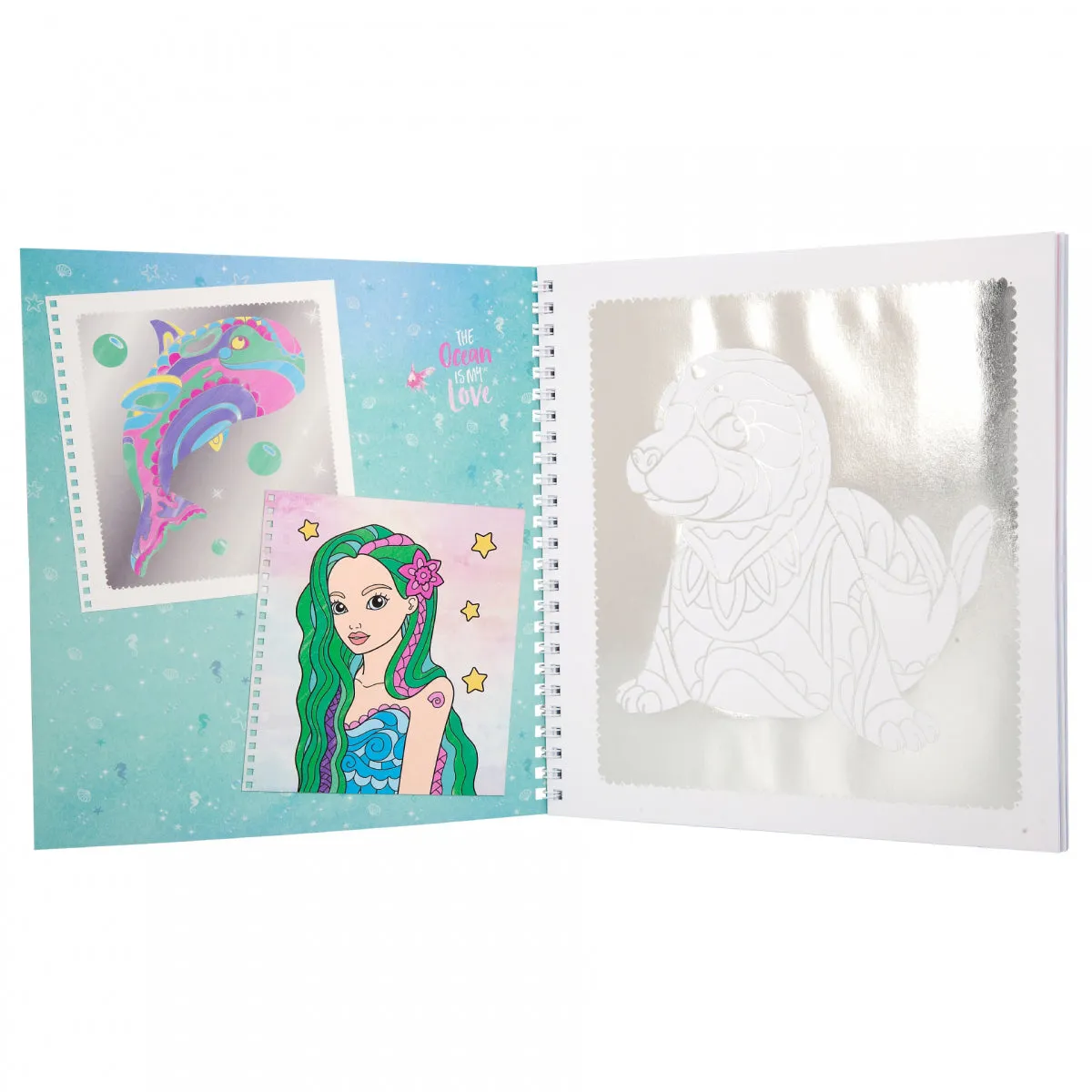 Depesche Fantasy Model Colouring Book Silver Art