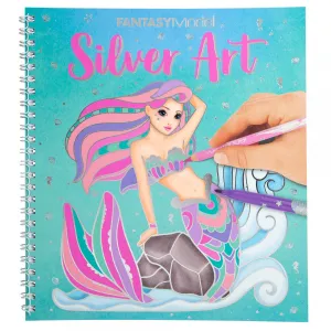 Depesche Fantasy Model Colouring Book Silver Art