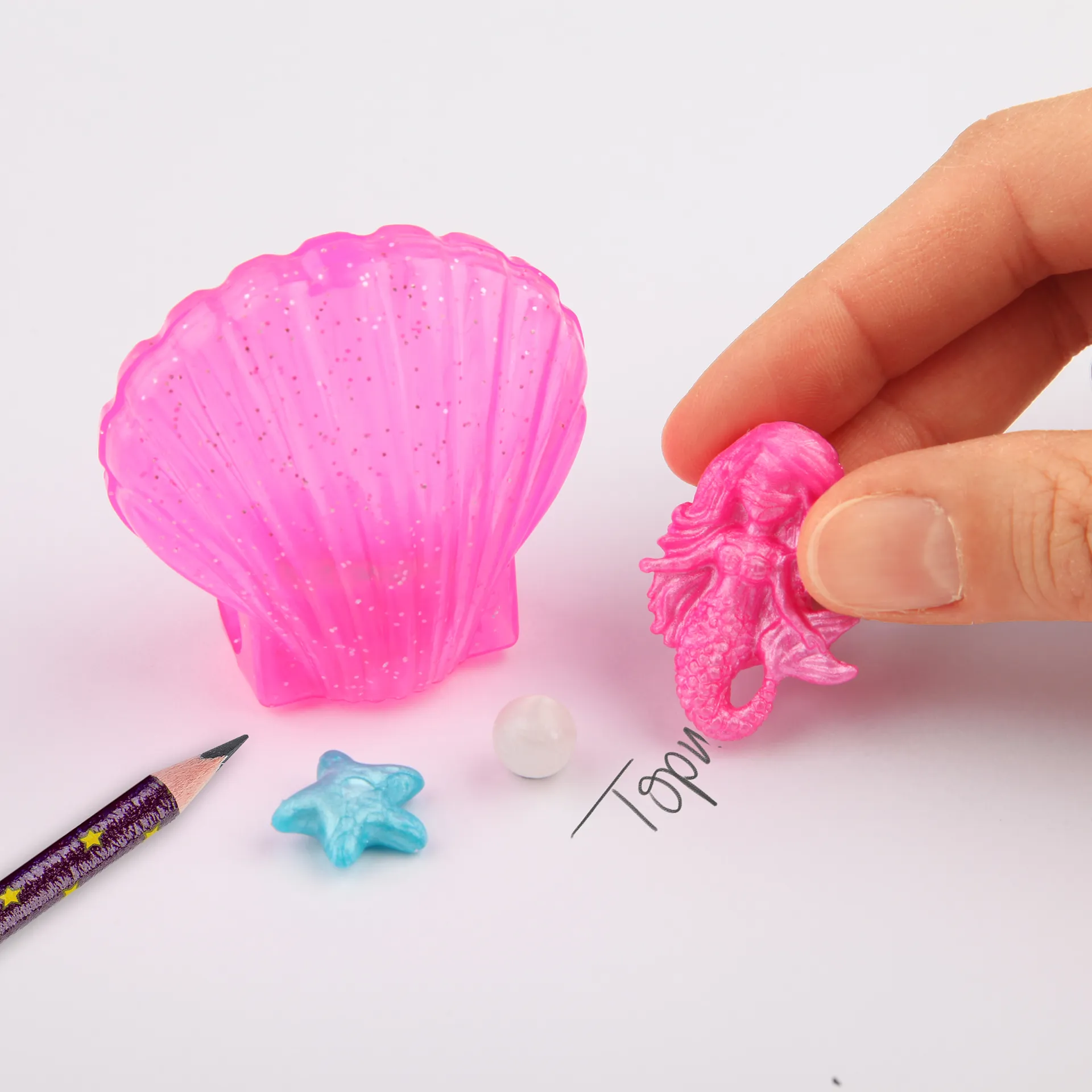 Depesche Fantasy Model Eraser in Sea Shell Sharpener Mermaid (1pc)