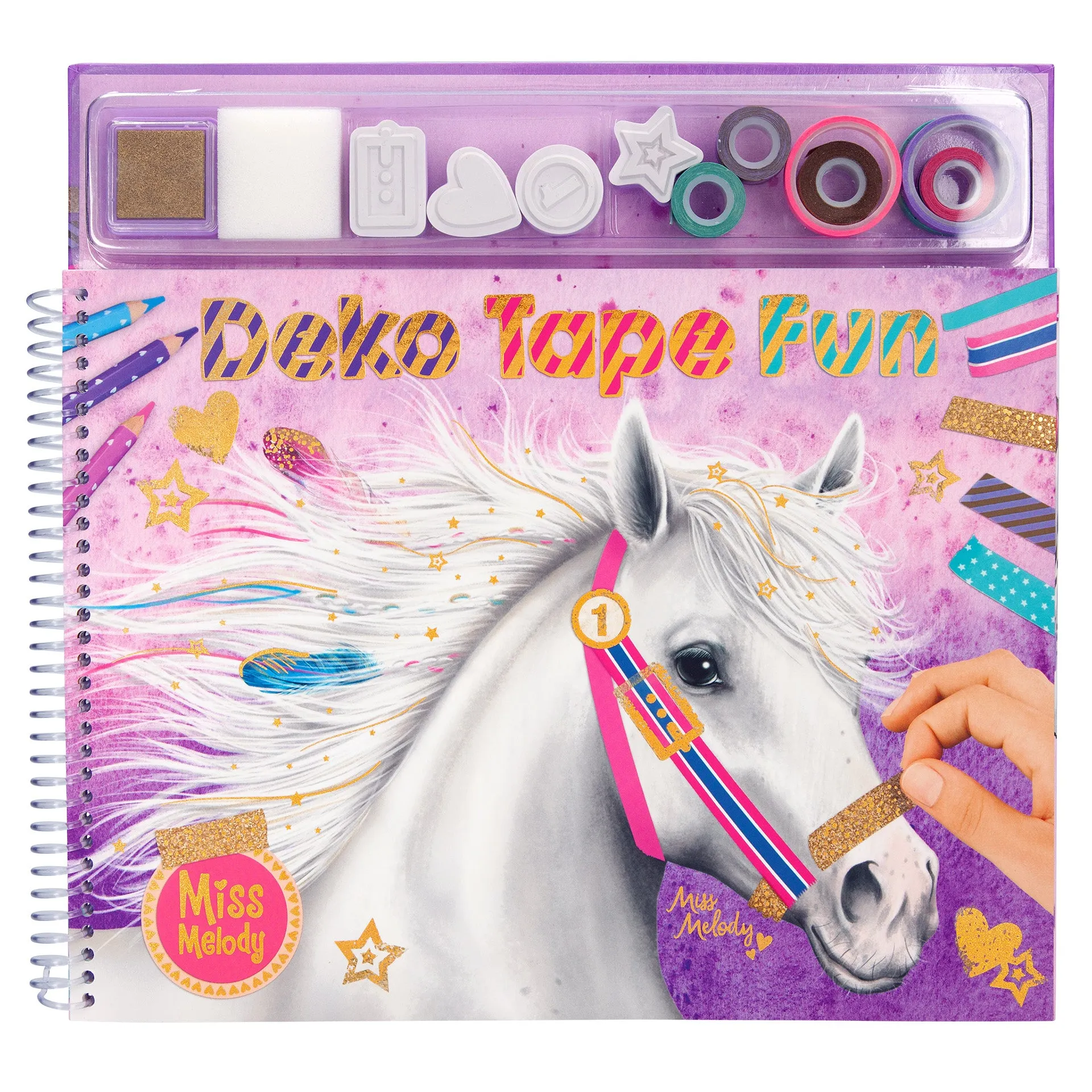 Depesche Miss Melody Colouring Book with Masking Tapes