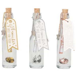 Depesche Wish Fulfiller Little Glass Bottle (1pc)