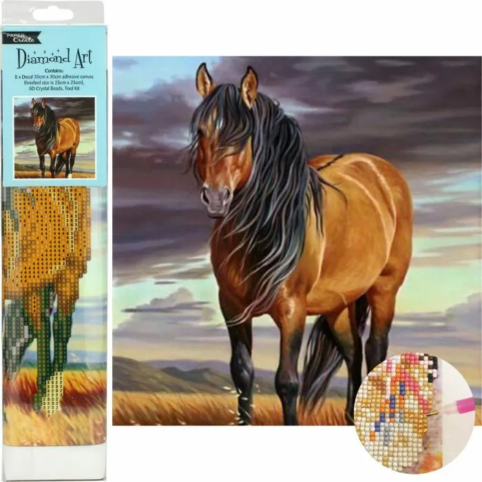 Diamond Art Horse 30cm X 30cm