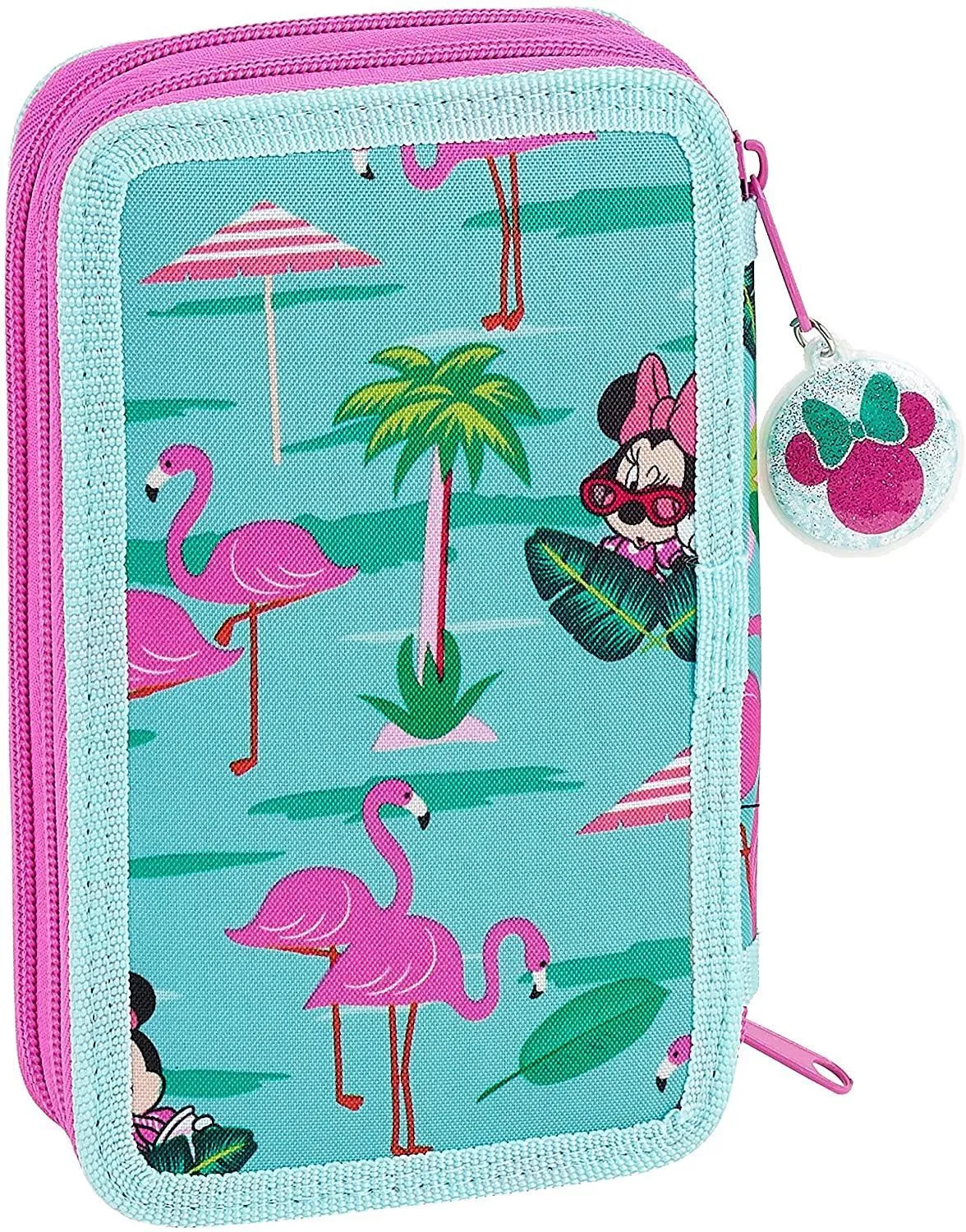 Disney Minnie Palms Official Double Pencil Case 28pcs Set