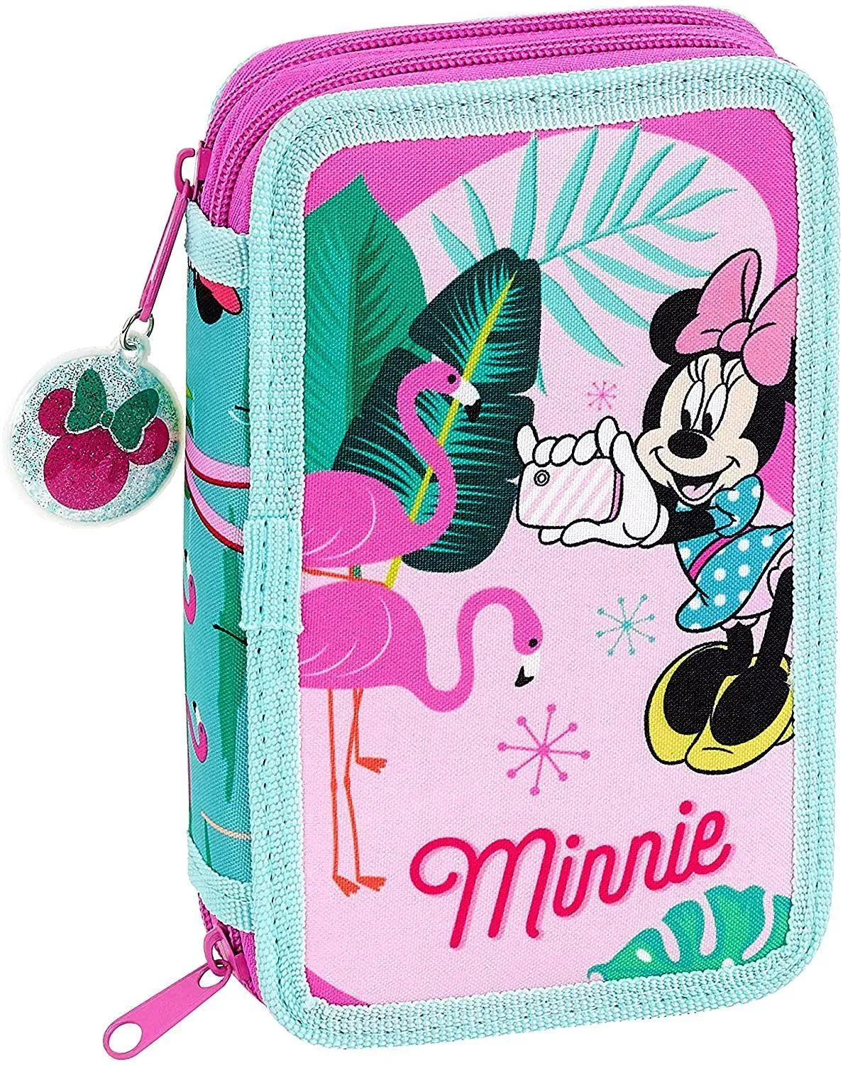 Disney Minnie Palms Official Double Pencil Case 28pcs Set