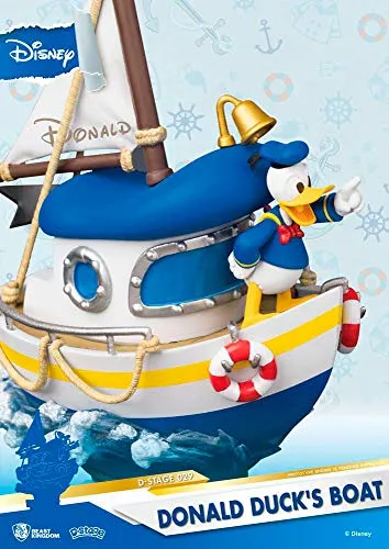 Donald Duck's Boat Diorama Stage 029 D-Stage Figure - Officially Licensed Disney Collectible for Ages 15 