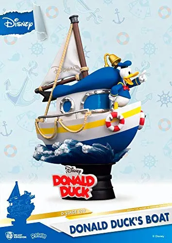Donald Duck's Boat Diorama Stage 029 D-Stage Figure - Officially Licensed Disney Collectible for Ages 15 