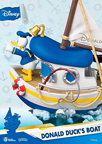 Donald Duck's Boat Diorama Stage 029 D-Stage Figure - Officially Licensed Disney Collectible for Ages 15 