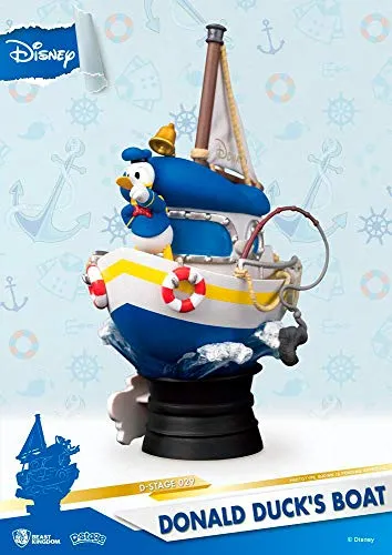 Donald Duck's Boat Diorama Stage 029 D-Stage Figure - Officially Licensed Disney Collectible for Ages 15 