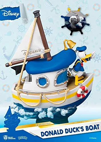 Donald Duck's Boat Diorama Stage 029 D-Stage Figure - Officially Licensed Disney Collectible for Ages 15 
