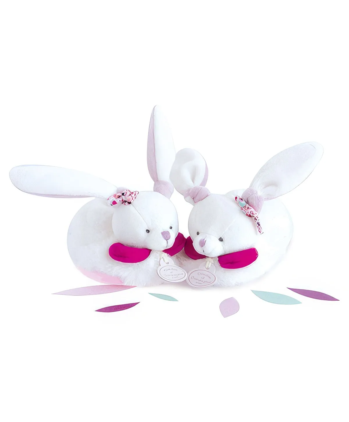 Doudou et Compagnie Cerise Baby Slippers with Rattles Cerise the Rabbit