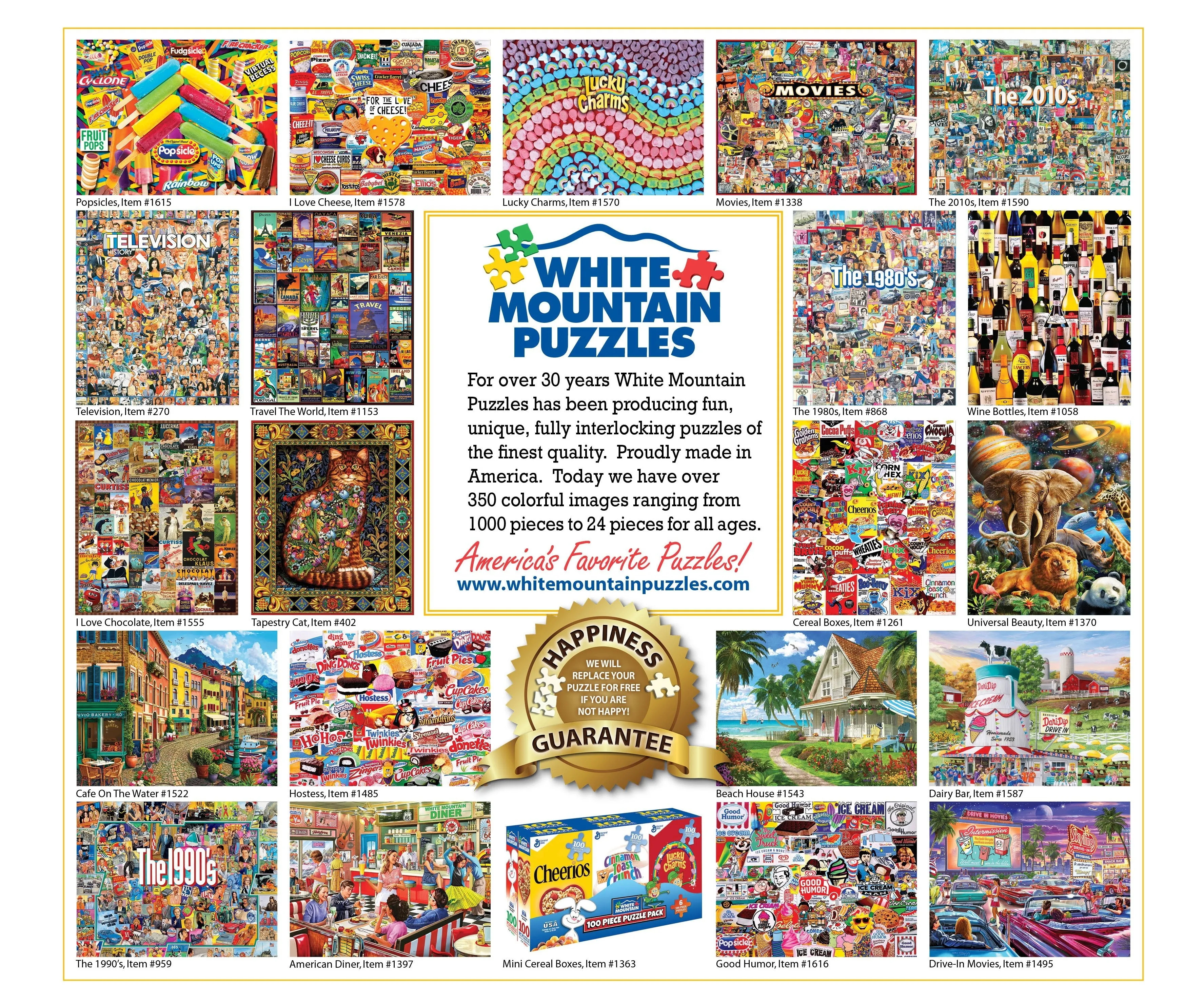 Drive-In Movie (1495pz) - 1000 Pieces White Mountain
