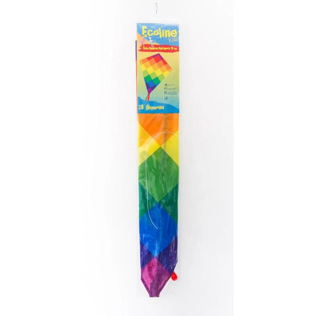 EcoLine Eddy Rainbow Patchwork 70cm Kite