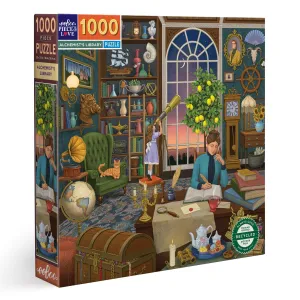 eeBoo Alchemist's Library 1000pc Square Puzzle