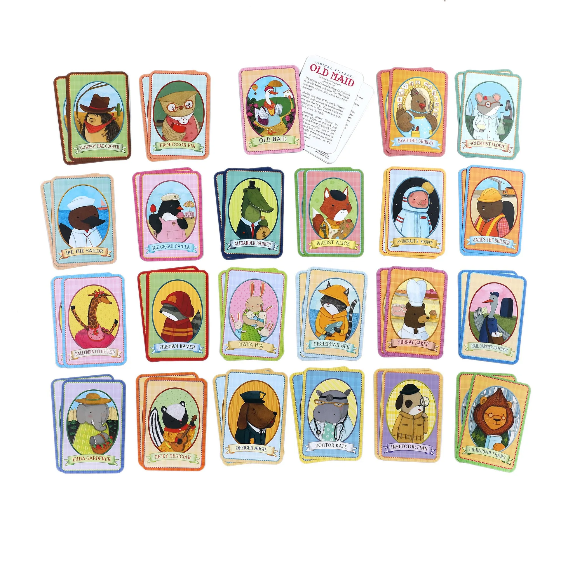 eeBoo Animal Old Maid Playing Cards