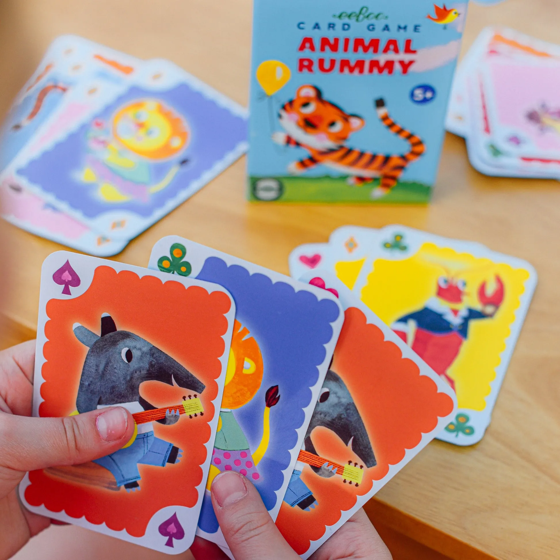 eeBoo Animal Rummy Playing Cards (4th Ed)