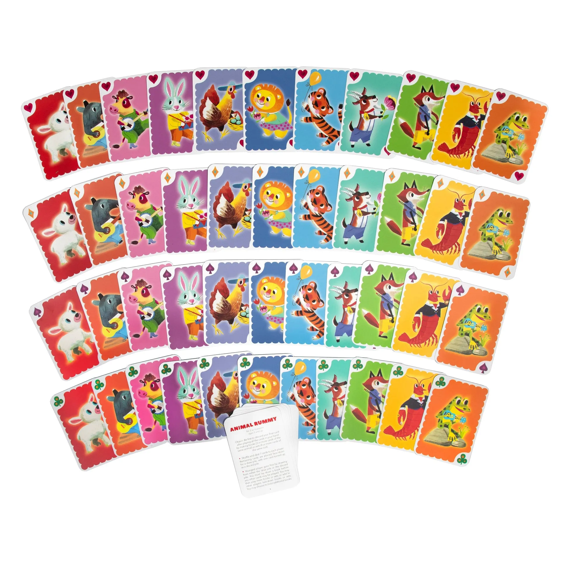 eeBoo Animal Rummy Playing Cards (4th Ed)