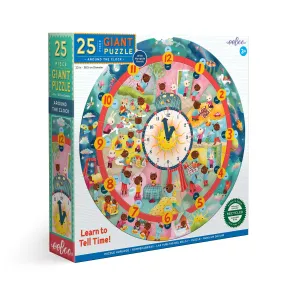 eeBoo Around The Clock 25pc Giant Round Puzzle
