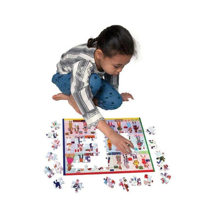eeBoo Children of the World 100 piece Puzzle