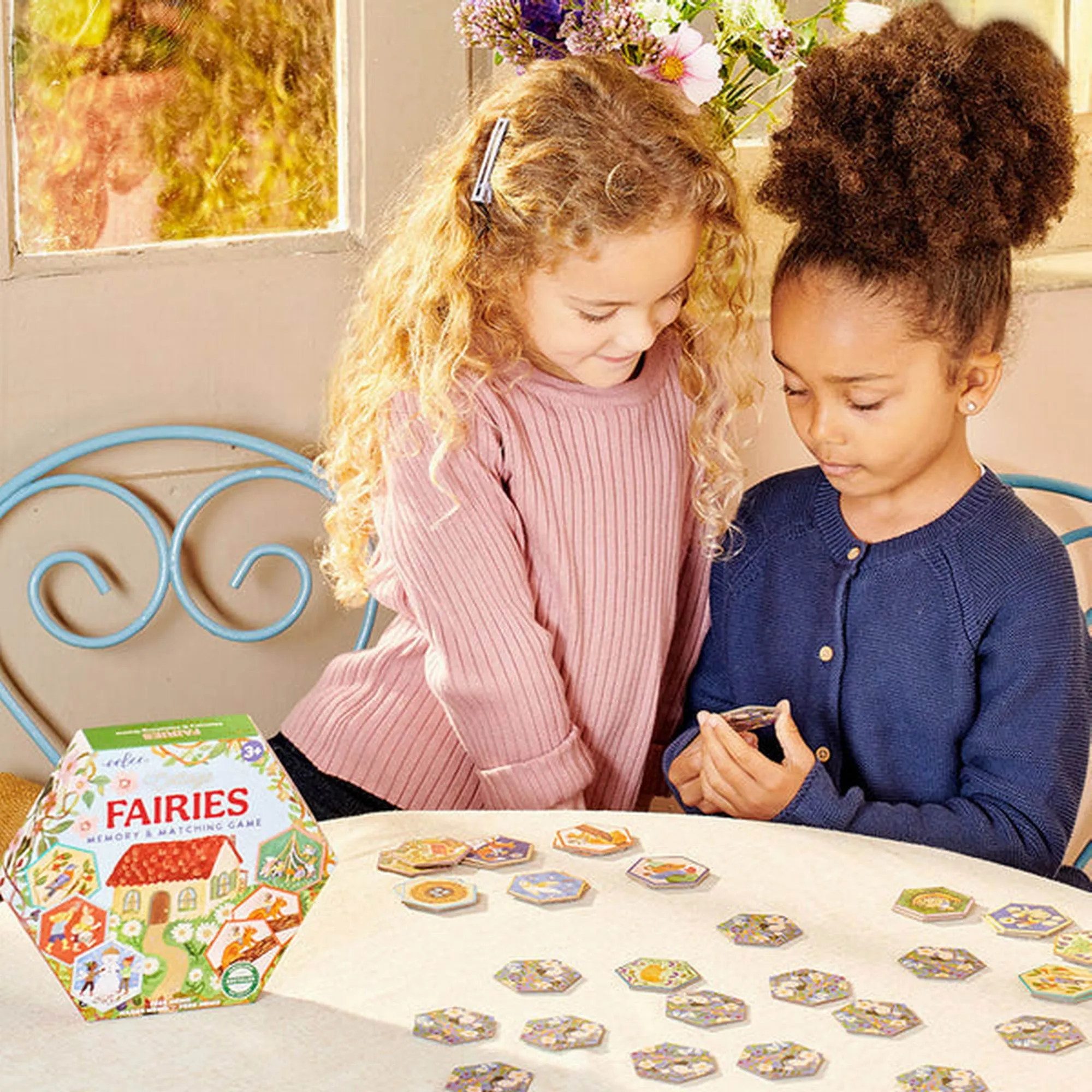 eeBoo Cottage Fairies Hex Matching Game