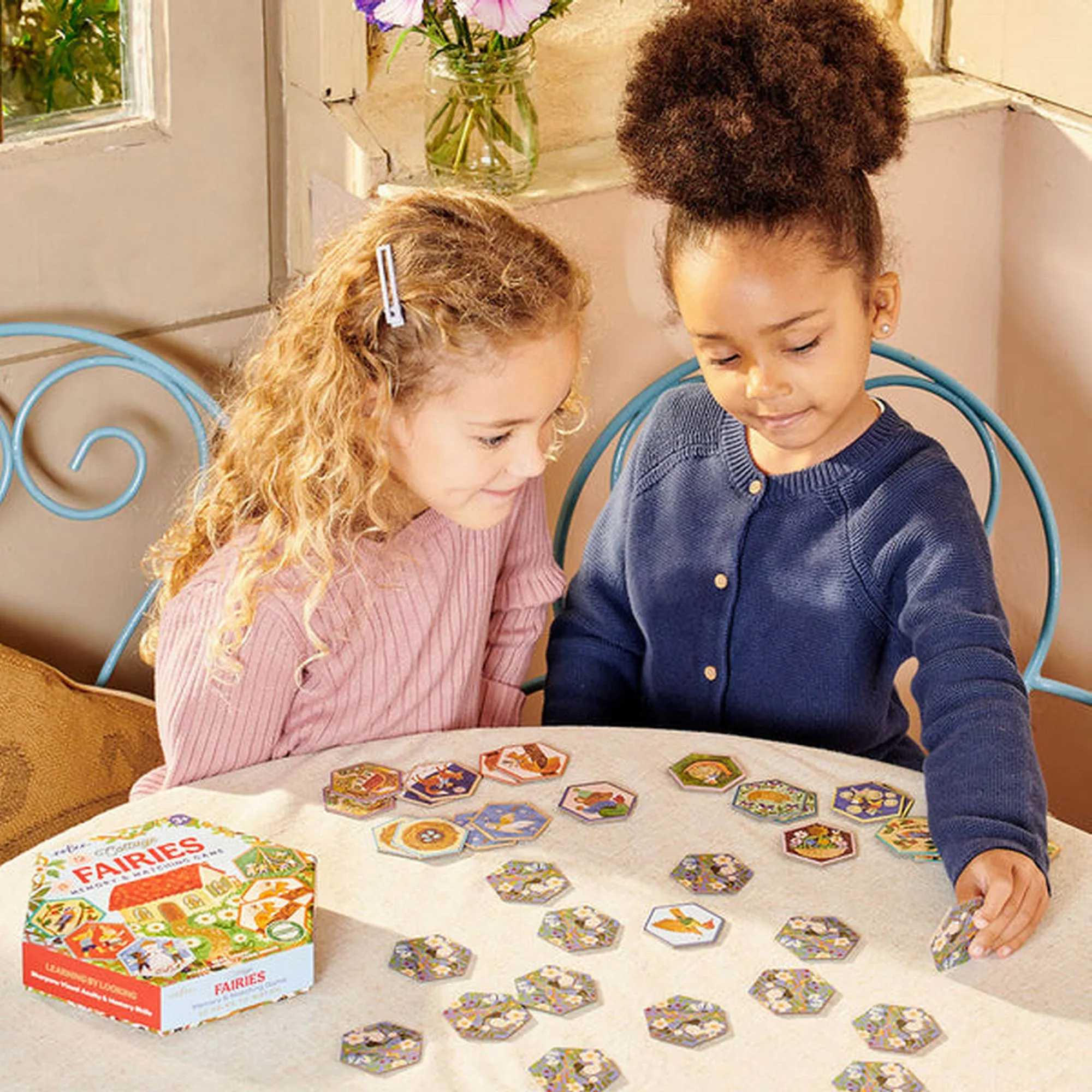 eeBoo Cottage Fairies Hex Matching Game