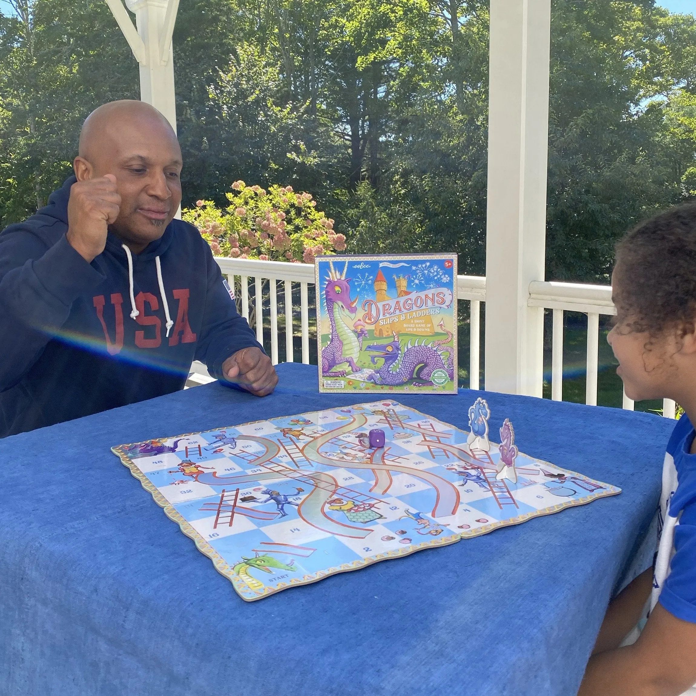 eeBoo Dragons Slips and Ladders Board Game