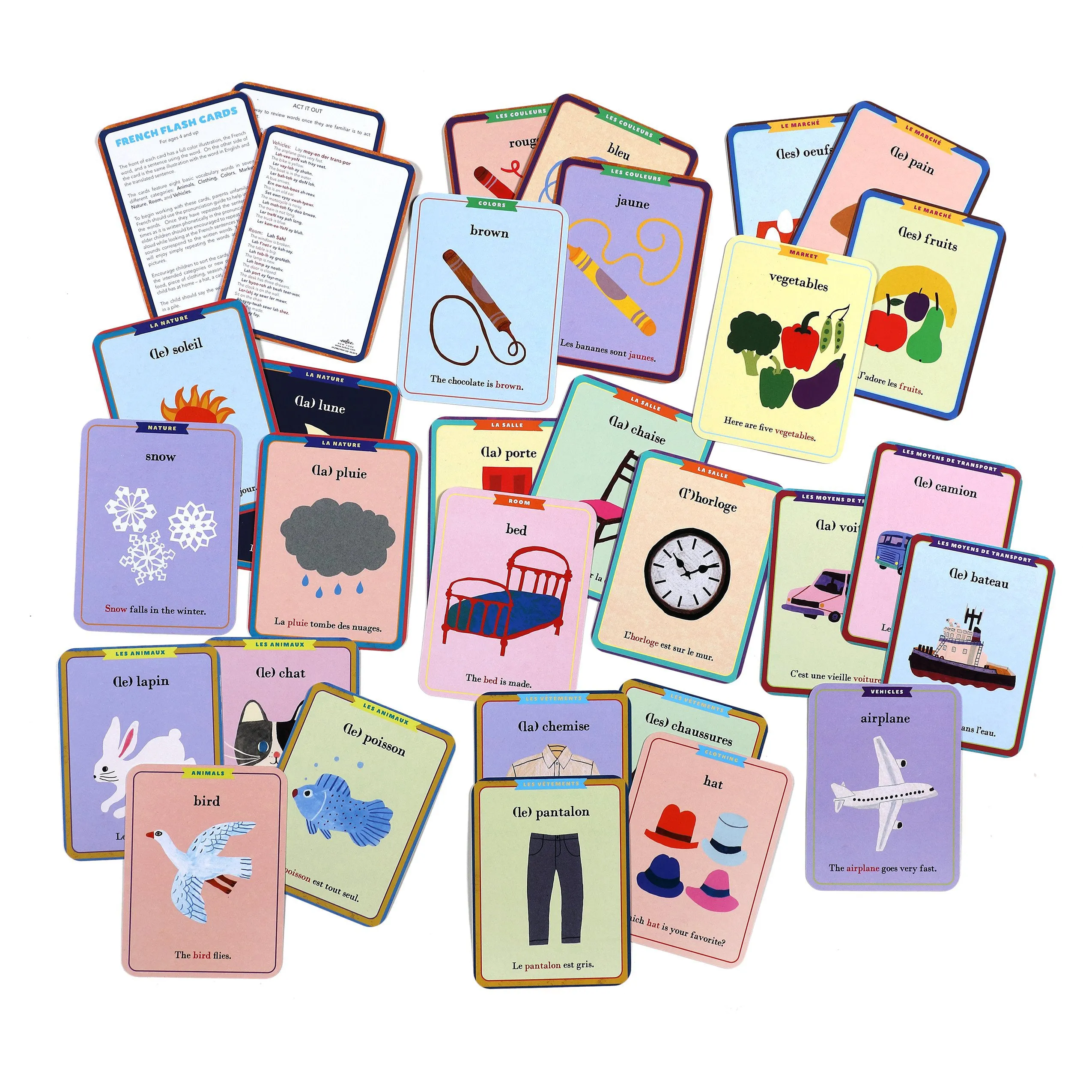 eeBoo French Flash Cards