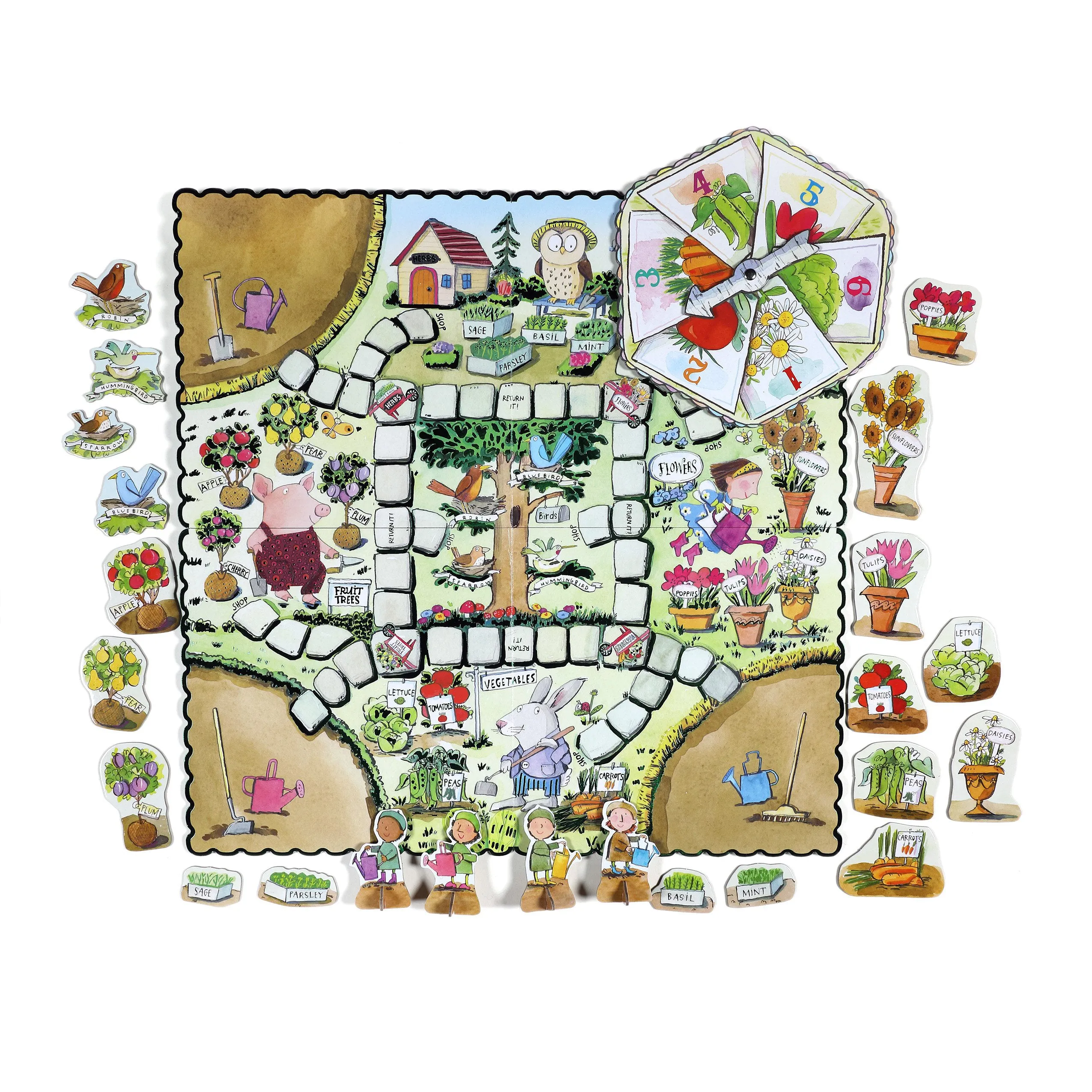 eeBoo Gathering A Garden Foil Board Game