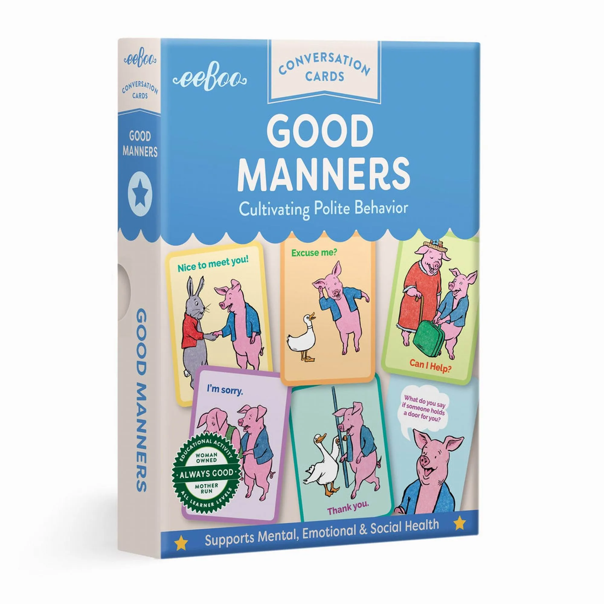 eeBoo Good Manners Conversation Cards – New Packaging