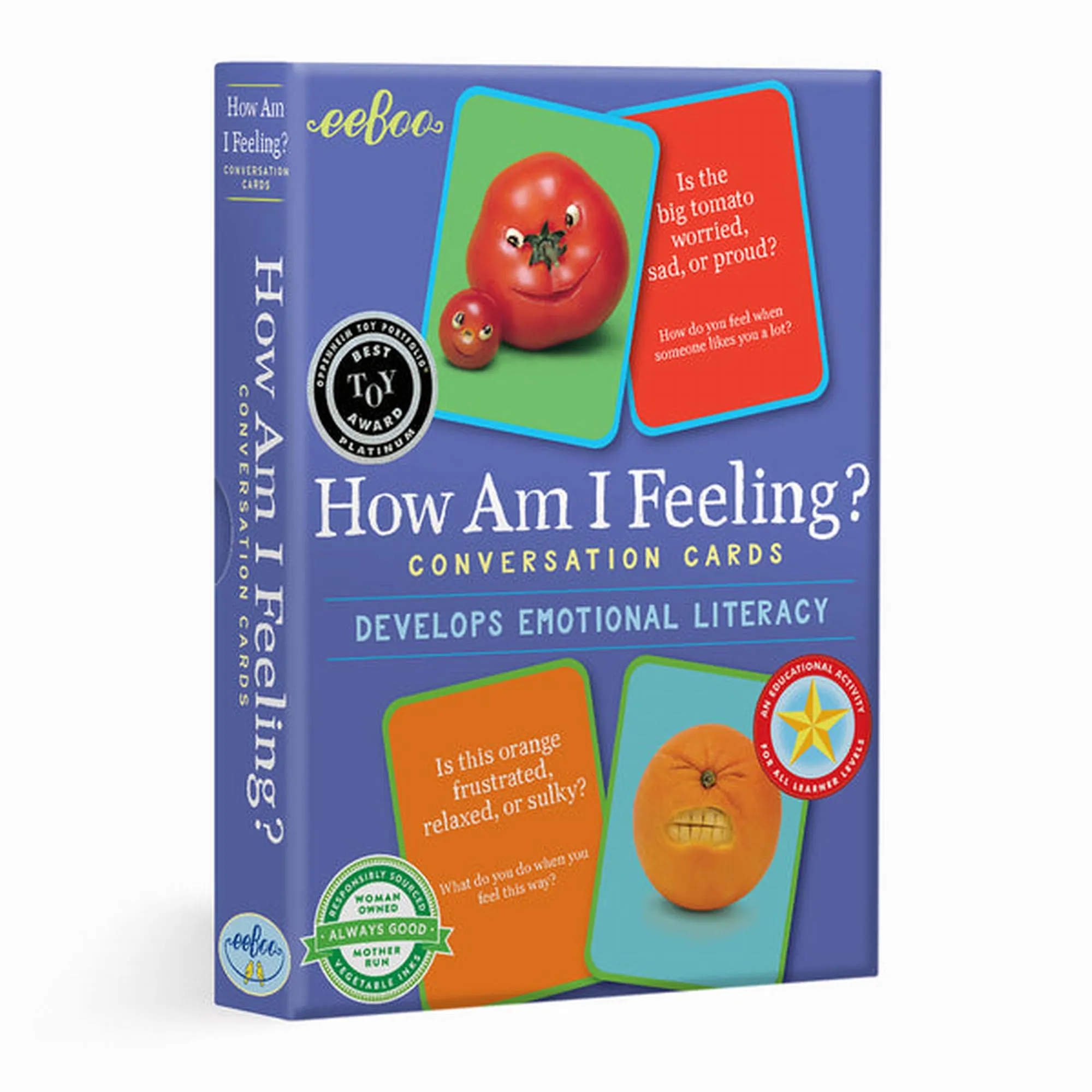 eeBoo How Am I Feeling Conversation Cards – New Packaging