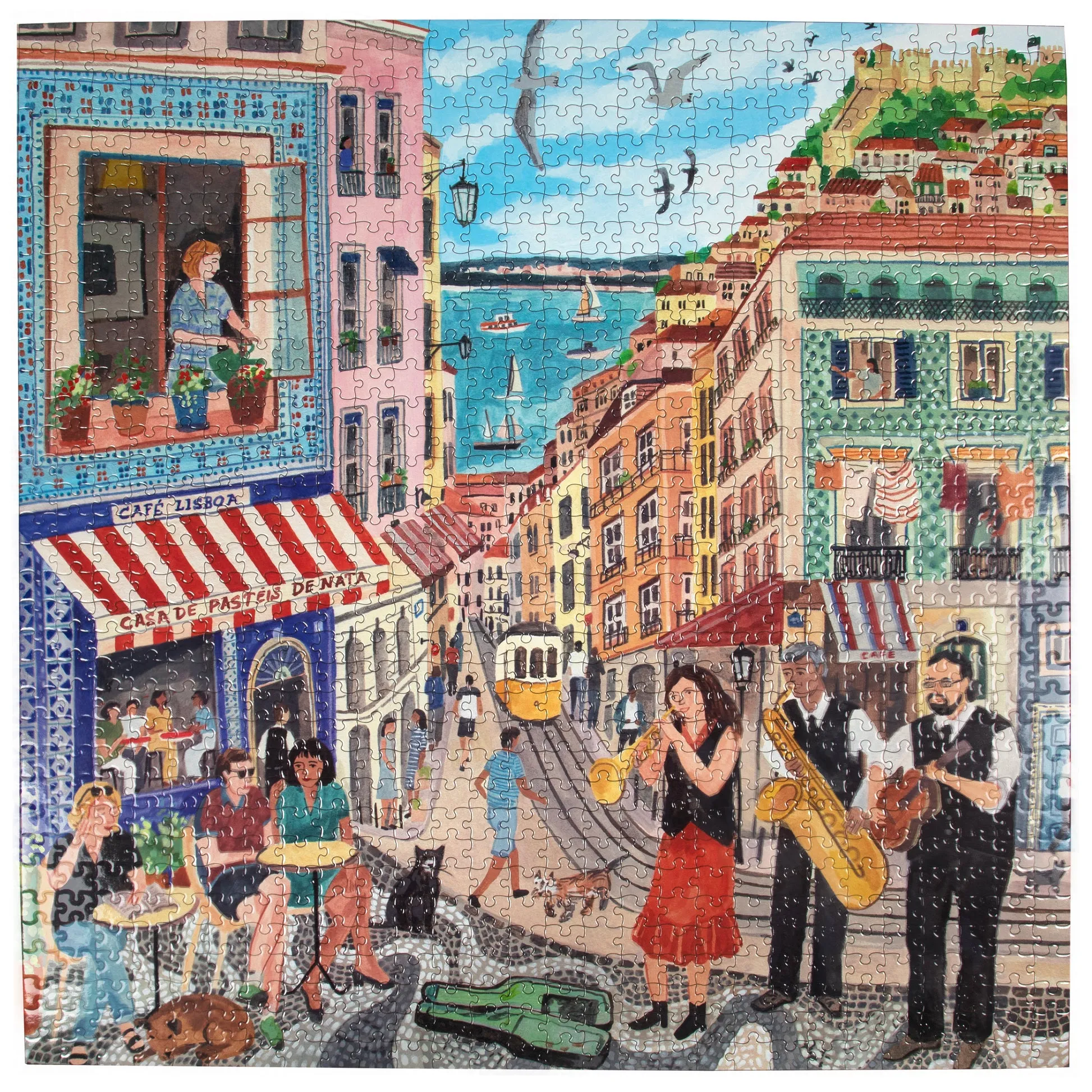 eeBoo Lisbon 1000pc Square Puzzle