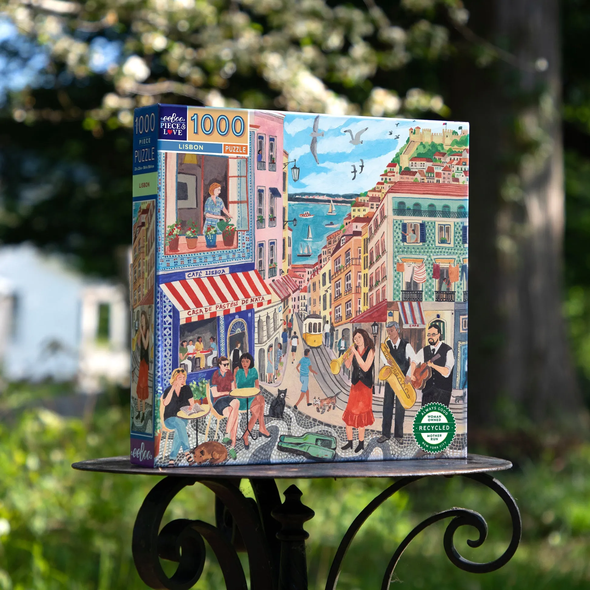 eeBoo Lisbon 1000pc Square Puzzle