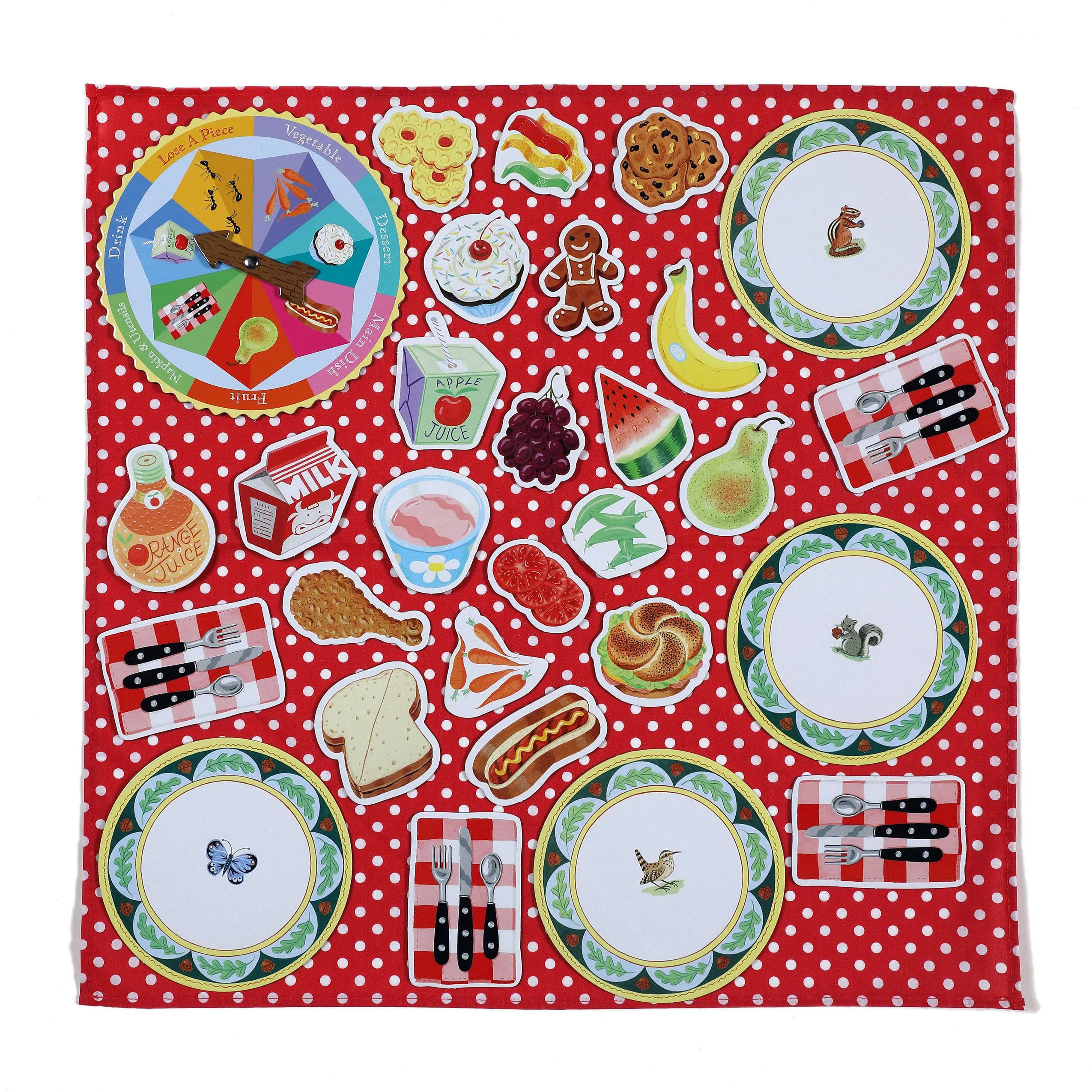 eeBoo Lunch Basket Spinner Game
