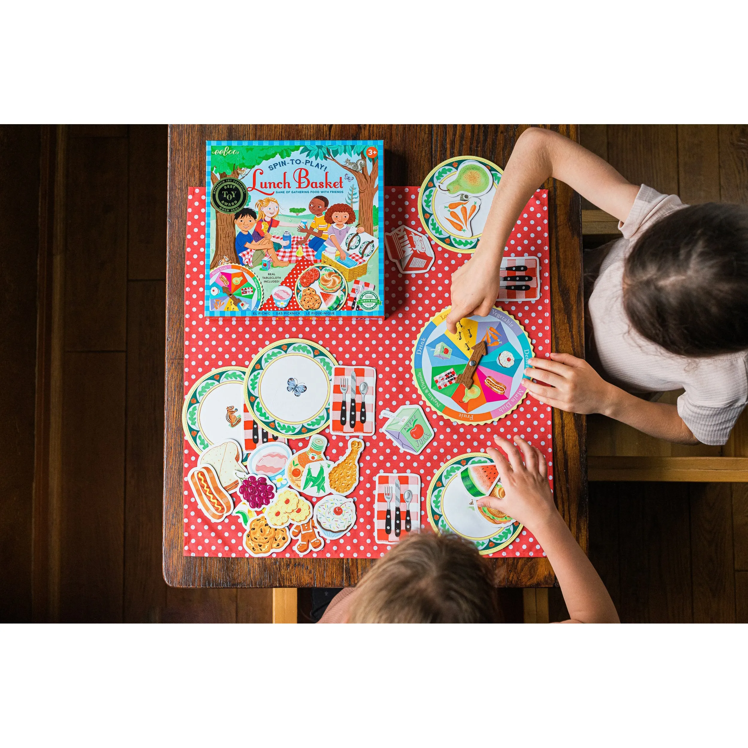 eeBoo Lunch Basket Spinner Game